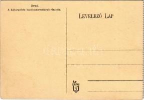 Arad, A kultúrpalota kupolacsarnokának részlete, belső. Kerpel Izsó kiadása / palace of culture, int...