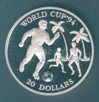 Kiribati 1993. 20$ Ag "Labdarúgó VB" T:exPP
