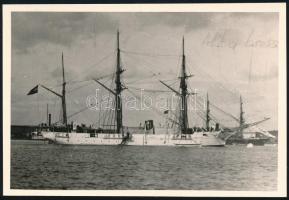 1895 S.M.S. Albatros 1873-1924 csavaros ágyúnaszád. k.u.k. Marine Boldarchiv fotó. / S.M.S. Albatros screw gunship 13x9 cm