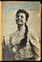 1960-1961 Filmvilág folyóirat 1960-1961-es számaiból kolligátum, összesen: kb. 20-21 szám