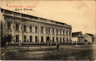 1909 Zsombolya, Hatzfeld, Jimbolia; Jesuleum Intézet, zárda iskola. Perlstein F. kiadása / boarding school (r)