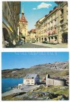 18 db MODERN külföldi város képeslap / 18 modern European town-view postcards