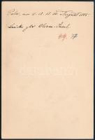 cca 1886 Pola vashíd az Oliva sziget és a szárazföld között. Nagyobb méretű keményhátú fotó 17x11 cm...