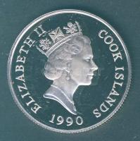 Cook-szigetek 1990. 10$ Ag "Olimpia-futás" T:PP