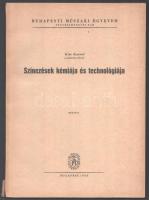 Kiss Kornél: Színezések kémiája és technológiája. Budapesti Műszaki Egyetem Vegyészmérnöki Kar. Bp., 1958., Felsőoktatási Jegyzetellátó Vállalat. Kiadói papírkötés, a gerincen szakadással. Megjelent: 26 példányban. Ritka!