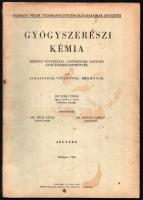 Széki Tibor - Végh Antal - Kovács László: Gyógyszerészeti kémia. Szerves vegyületek csoportjába tartozó gyógyszerkészítmények. III. köt.: Alkaloidák, vitaminok, hormonok. Bp., 1949., Pázmány Péter Tudományegyetem. Kiadói papírkötés, foltos borítóval, a gerincen kis sérülésekkel.