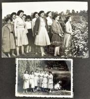 cca 1955-1960 A Róm. kat. Svetits Ált. Leánygimnázium 1960-ban végzett osztályának fényképalbuma, be...