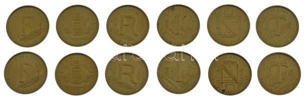 2021. 5Ft Cu-Ni-Zn "75 éves a Forint" (összesen 12db, ebből 6xklf) T:AU,XF