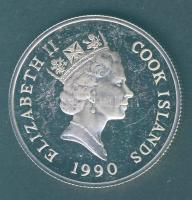 Cook-szigetek 1990. 10$ Ag "Veszélyeztetett vadállatok" T:exPP