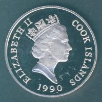 Cook-szigetek 1990. 10$ Ag "Veszélyeztetett vadállatok" T:PP
