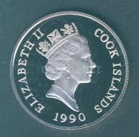 Cook-szigetek 1990. 10$ Ag "Veszélyeztetett vadállatok" T:PP
