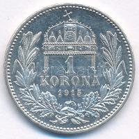 1915KB 1K Ag "Ferenc József" T:AU Adamo K5.1