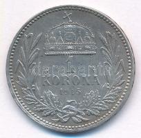 1915KB 1K Ag "Ferenc József" T:AU,XF Adamo K5.1