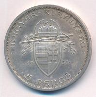 1938. 5P Ag "Szent István" T:AU kis patina
Adamo P8.1