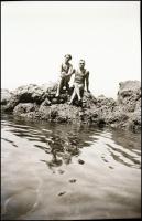 cca 1930 kb. 110 db negatív, utazás, Németország, életképek, fürdőruhás hölgyek stb., 9,5x6 cm körül...