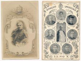 28 db RÉGI vallásos képeslap: Katolikus pápák / 28 pre-1945 religious postcards: Catholic Popes