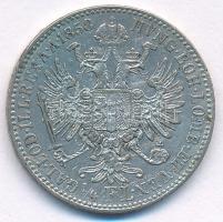 Ausztria 1858A 1/4Fl Ag "Ferenc József" T:XF patina, lakkozott Austria 1858A 1/4 Florin Ag...