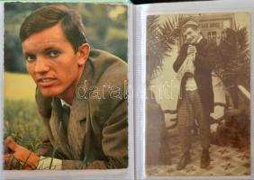 Kb. 110 db VEGYES motívum képeslap albumban vegyes minőségben: filmsztárok, színészek és zenészek / ...