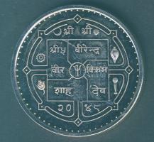 Nepál 1992. 500R Ag "Labdarúgó VB" T:exPP