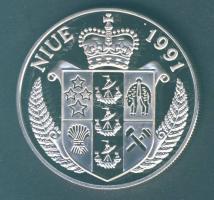 Niue 1991. 10$ Ag "Labdarúgó VB" T:exPP