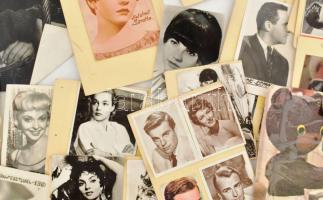 Magyar és külföldi színészeket, előadóművészeket ábrázoló vegyes fotók és nyomatok (Zalatnay Sarolta...