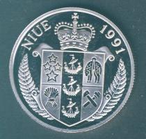 Niue 1991. 5$ Ag "Labdarúgó VB" T:PP