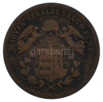 1868KB 1kr Cu "Angyalos címer" T:VF Adamo M4.1