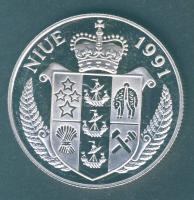 Niue 1991. 5$ Ag "Labdarúgó VB" T:PP