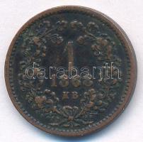 1868KB 1kr Cu "Angyalos címer" T:XF Adamo M4.1