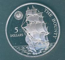 Niue 1992. 5$ Ag "Bounty-hajó" T:PP