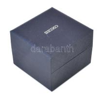 Seiko naptárkijelzős elegáns férfi karóra, leírással, díszdobozban. Kvarc, szép állapotban, működik,...