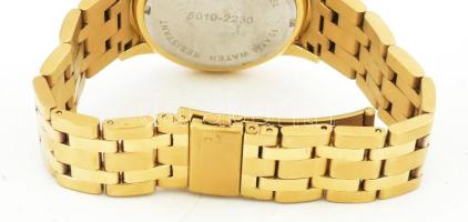 Leijona Sapphire dátumkijelzős elegáns férfi karóra, díszdobozban. Működik, kvarc, karcmentes, arany...