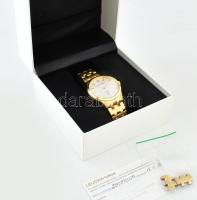 Leijona Sapphire dátumkijelzős elegáns férfi karóra, díszdobozban. Működik, kvarc, karcmentes, arany...