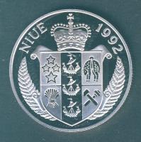 Niue 1992. 5$ Ag "Első Holdra szállás" T:exPP