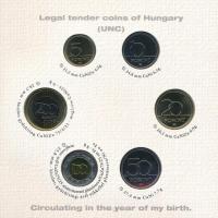 2009. 5Ft-200Ft (6xklf) + Emlékérem "Baby Coin Set - Születési évem pénzérméi" forgalmi so...