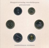 2010. 5Ft-200Ft (6xklf) + Emlékérem "Baby Coin Set - Születési évem pénzérméi" forgalmi so...