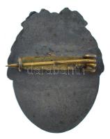 ~1918. Károlyi Mihály arcéképét ábrázoló hadifém kampányjelvény(?) (30x24mm) T:AU