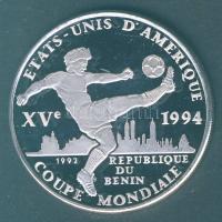 Benin 1992. 1000Fr Ag "Labdarúgó VB" T:exPP