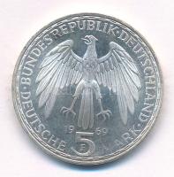 NSZK 1969F 5M Ag "Gerhard Mercator" T:AU 
FRG 1969F 5 Mark Ag "Gerhard Mercator&quot...
