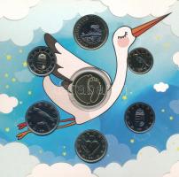 2021. 5Ft-200Ft (6xklf) + Emlékérem "Baby Coin Set - Magyarország pénzérméi születésem évében&q...