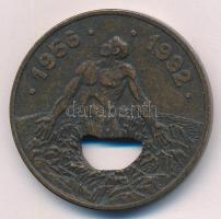 1992. "1956-os forradalom" bronz emlékérem (42,5mm) T:AU