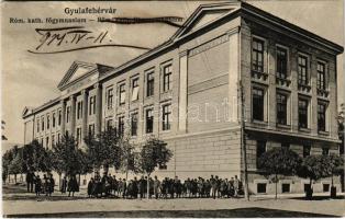 1905 Gyulafehérvár, Alba Iulia; Római katolikus gimnázium. Petri F. kiadása / Catholic high school