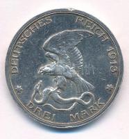 Német Birodalom / Poroszország 1913. 3M Ag "Napóleon legyőzésének 100 éves évfordulója" T:...