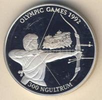 Bhután 1992. 300N Ag "Olimpia-íjászat" T:PP Csak 20.000db!