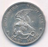 Német Birodalom / Poroszország 1913. 3M Ag "Napóleon legyőzésének 100 éves évfordulója" T:...