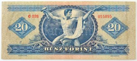 1960. 20Ft "C 026 015895" T:F,VG restaurált Adamo F12