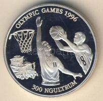 Bhután 1994. 300N Ag "Olimpiai játékok-kosárlabda" T:PP Csak 30.000db!
