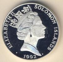 Salamon-szigetek 1992. 10$ Ag "Olimpia-boksz" T:exPP