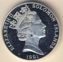 Salamon-szigetek 1992. 10$ Ag "Olimpia-futás" T:exPP