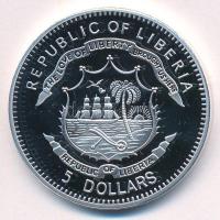 Libéria 2009. 5$ Cu "Nagy Hadvezérek - Savoyai Jenő" multicolor T:PP Liberia 2009. 5 Dolla...